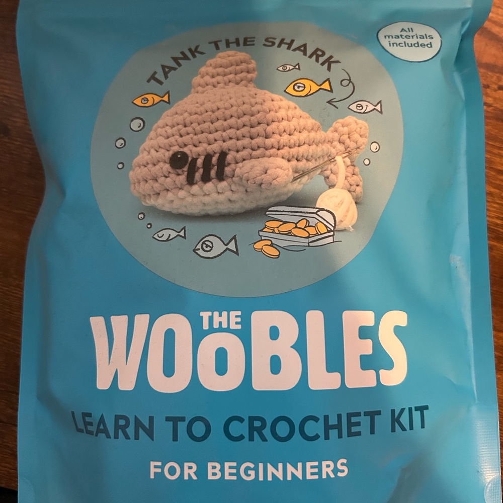 The Woobles Crochet Kit - Shark Design